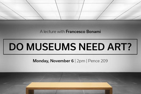 Francesco Bonami lecture graphic