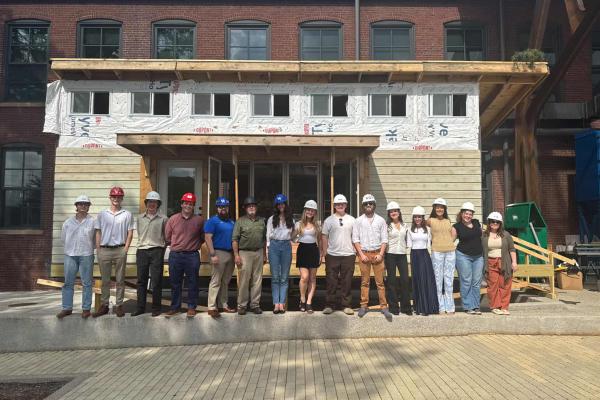 The experience helped the 14 students in the design build studio program gain valuable hands-on skills, preparing them for real-world careers in architecture and design. Photo courtesy of Blake Shipp, a student in the class.