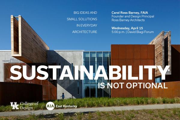 Carol Ross barney lecture graphic