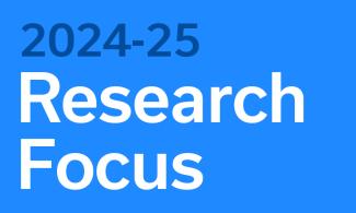 2024-25 Research Focus graphic