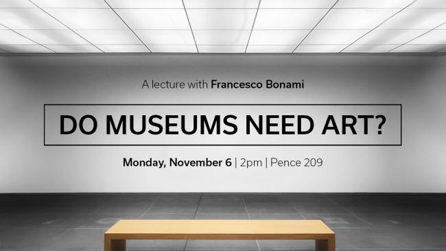 Francesco Bonami lecture graphic