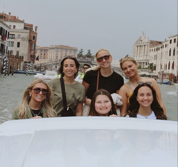 The program's flexibility gave students the opportunity to explore, as this group did with a boat ride.