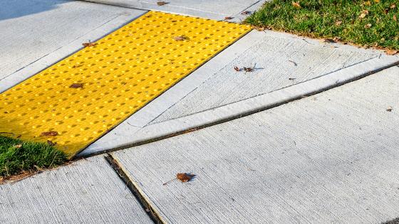 ADA curb ramp photo